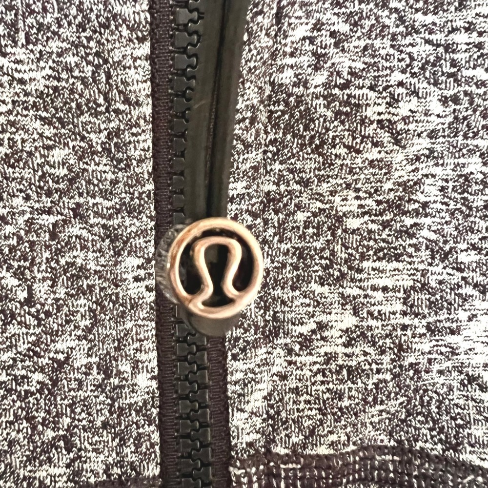 Lululemon Define Jacket Space Dye Black White Full Zip Yoga Athletic Size 10 - Picture 9 of 9